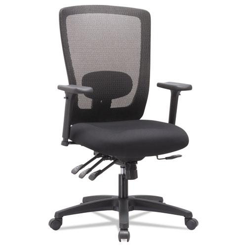 Alera Envy Series Mesh High-back Multifunction Chair, Supports Up To 250 Lb, 16.88" To 21.5" Seat Height, Black
