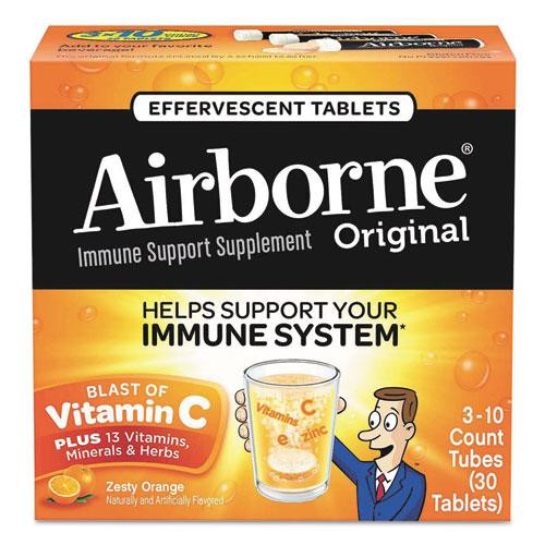 Immune Support Effervescent Tablet, Zesty Orange, 30/pack