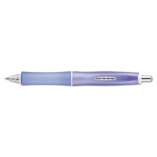 Dr. Grip Frosted Advanced Ink Ballpoint Pen, Retractable, Medium 1 Mm, Black Ink, Purple Barrel