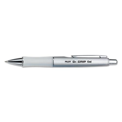 Dr. Grip Limited Gel Pen, Retractable, Fine 0.7 Mm, Black Ink, Platinum Barrel