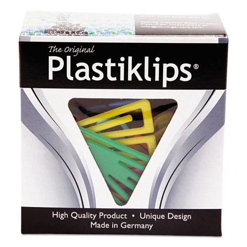 Plastiklips Paper Clips, Extra Large, Smooth, Assorted Colors, 50/box