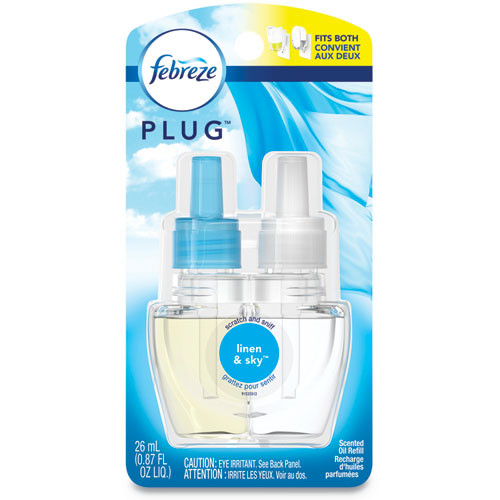 Plug Air Freshener Refills, Linen And Sky, 0.87 Oz