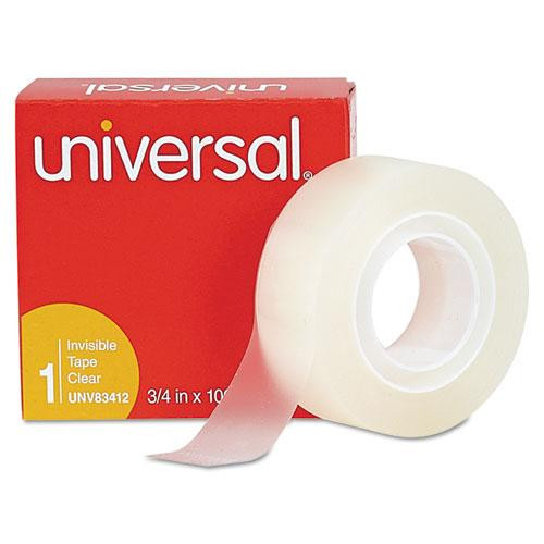 Invisible Tape, 1" Core, 0.75" X 83.33 Ft, Clear, 12/pack