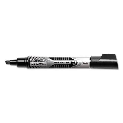 Intensity Advanced Dry Erase Marker, Tank-style, Broad Chisel Tip, Black, Dozen