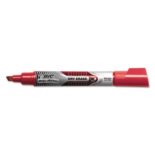 Intensity Advanced Dry Erase Marker, Tank-style, Broad Chisel Tip, Red, Dozen