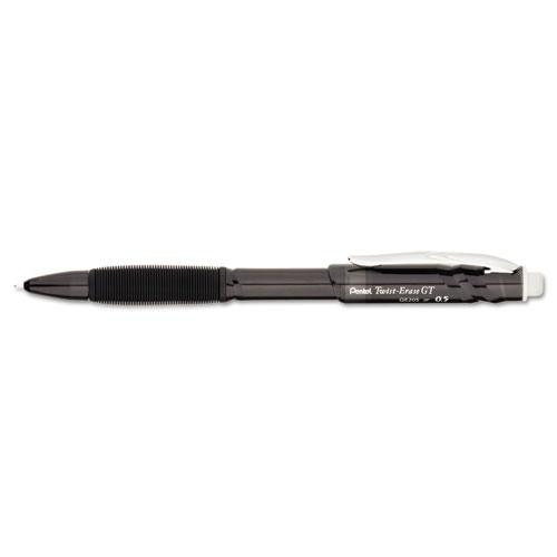Twist-erase Gt Pencils, 0.5 Mm, Hb (#2.5), Black Lead, Black Barrel