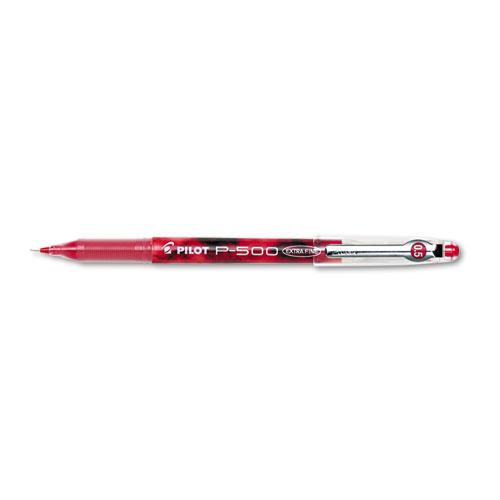 Precise P-500 Gel Pen, Stick, Extra-fine 0.5 Mm, Red Ink, Red Barrel, Dozen