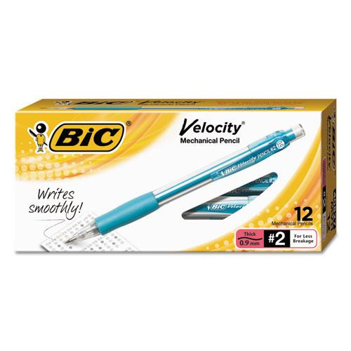 Velocity Original Mechanical Pencil, 0.9 Mm, Hb (#2.5), Black Lead, Turquoise Barrel, Dozen