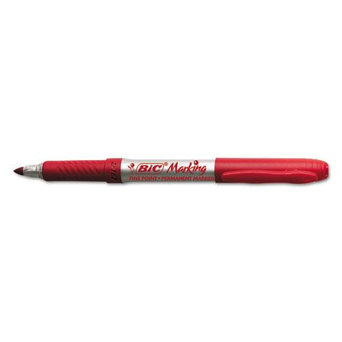Intensity Fine Tip Permanent Marker, Fine Bullet Tip, Rambunctious Red, Dozen