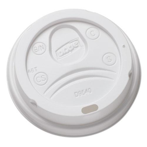 Sip-through Dome Hot Drink Lids, Fits 10 Oz Cups, White, 100/pack, 10 Packs/carton