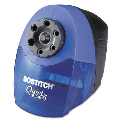 Quietsharp 6 Classroom Electric Pencil Sharpener, Ac-powered, 6.13 X 10.69 X 9, Blue