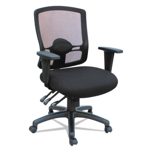 Alera Etros Series Mid-back Multifunction With Seat Slide Chair, Supports Up To 275 Lb, 17.83" To 21.45" Seat Height, Black