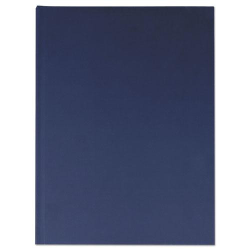 Casebound Hardcover Notebook, 1 Subject, Wide/legal Rule, Dark Blue Cover, 10.25 X 7.63, 150 Sheets