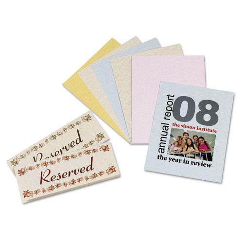Array Card Stock, 65 Lb Cover Weight, 8.5 X 11, Assorted Parchment Colors, 100/pack