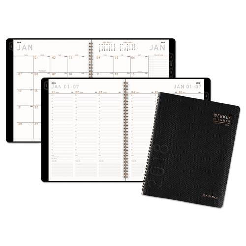 Contemporary Weekly/monthly Planner, Vertical-column Format, 11 X 8.25, Graphite Cover, 12-month (jan To Dec): 2023