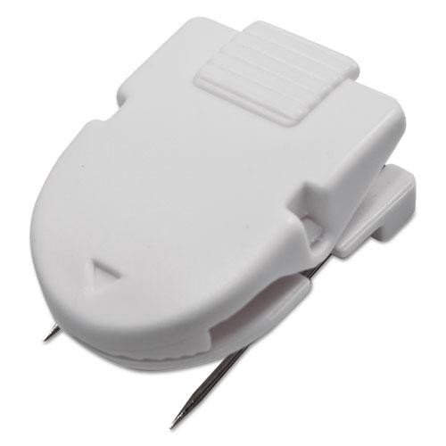 Wall Clips For Fabric Panels, 40 Sheet Capacity, White, 20/box