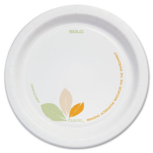 Bare Eco-forward Paper Dinnerware Perfect Pak, Plate, 6" Dia, Green/tan, 125/pack, 4 Packs/carton