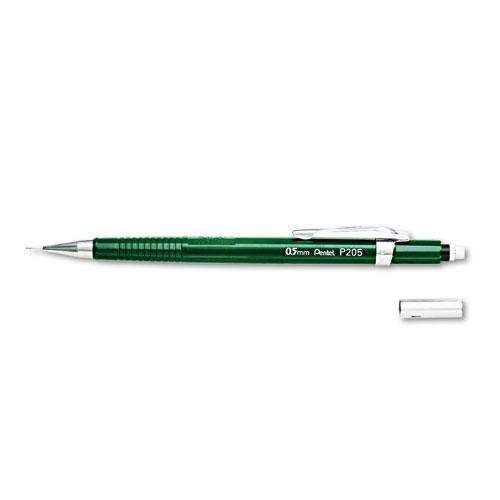 Sharp Mechanical Pencil, 0.5 Mm, Hb (#2.5), Black Lead, Green Barrel