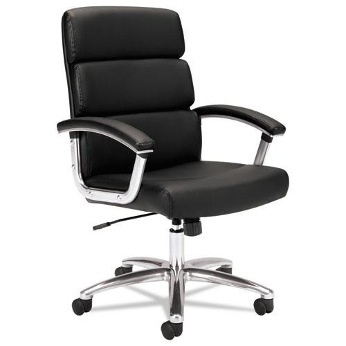 Chair,highback,leather,bk