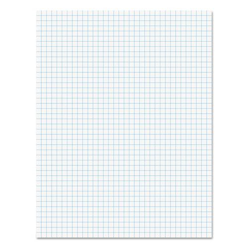 Quadrille-rule Glue Top Pads, Quadrille Rule (4 Sq/in), 50 White 8.5 X 11 Sheets, Dozen
