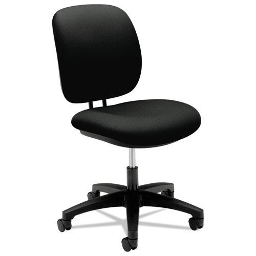 Comfortask Task Swivel Chair, Supports Up To 300 Lb, 15" To 20" Seat Height, Black