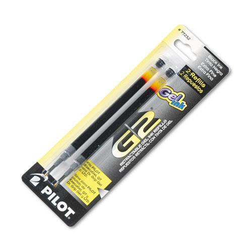 Refill For Pilot B2p, Dr Grip, G2, G6, Mr Metropolitan, Precise Begreen And Q7 Gel Pens, Extra-fine Tip, Black Ink, 2/pack