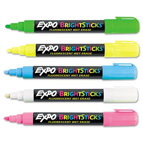 Bright Sticks, Medium Bullet Tip, Assorted Colors, 5/set