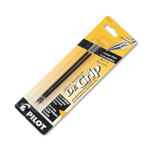 Refill For Dr. Grip, Easytouch, The Better, B2p And Rex Grip Begreen Ballpoint Pens, Medium Conical Tip, Black Ink, 2/pack