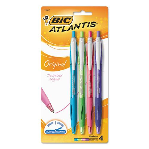 Glide Ballpoint Pen, Retractable, Medium 1 Mm, Assorted Ink And Barrel Colors, 4/pack
