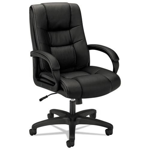 Hvl131 Executive High-back Chair, Supports Up To 250 Lb, 18.5" To 22" Seat Height, Black