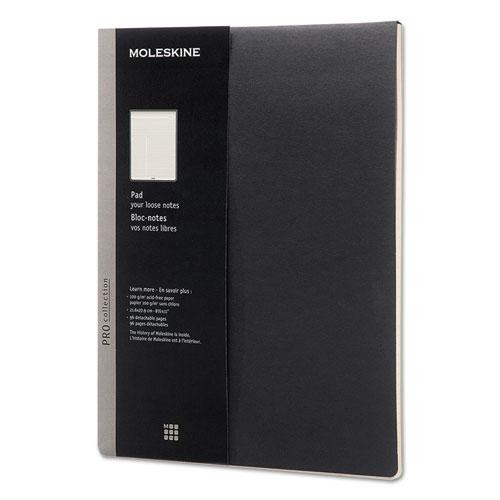 Professional Pad, Medium/college Rule, Black Cover, 96 Ivory 8.5 X 11 Sheets