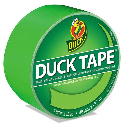 Colored Duct Tape, 3" Core, 1.88" X 15 Yds, Neon Green