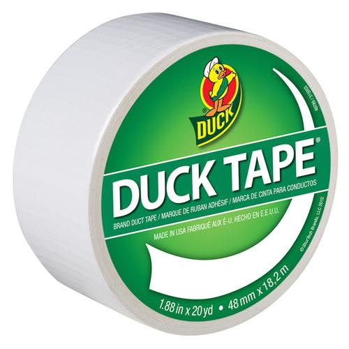 Colored Duct Tape, 3" Core, 1.88" X 20 Yds, White