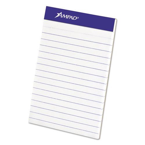 Perforated Writing Pads, Narrow Rule, 50 White 3 X 5 Sheets, Dozen