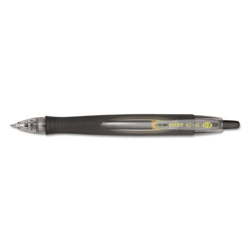 G6 Gel Pen, Retractable, Fine 0.7 Mm, Black Ink, Black Barrel