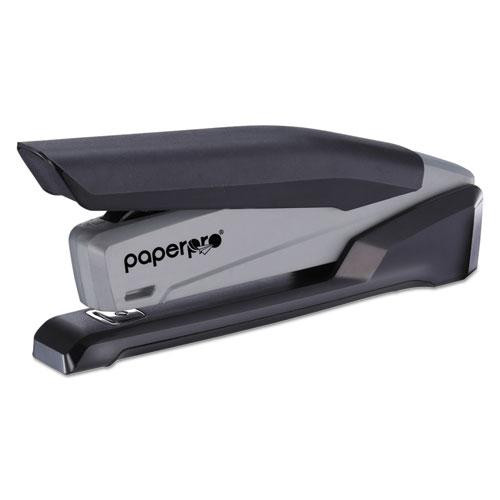 Ecostapler Spring-powered Desktop Stapler With Antimicrobial Protection, 20-sheet Capacity, Gray/black