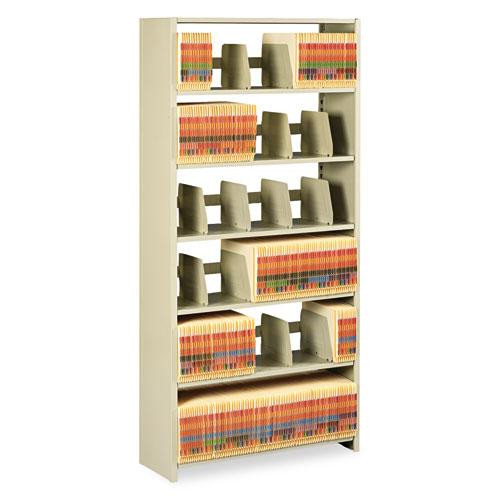 Snap-together Steel Six-shelf Closed Starter Set, 36w X 12d X 76h, Sand