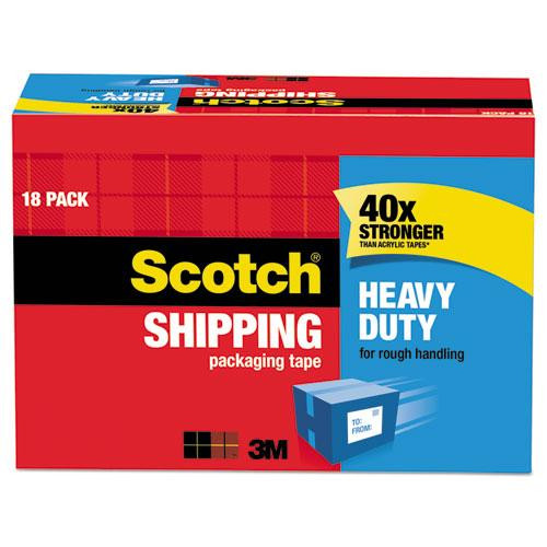 3850 Heavy-duty Packaging Tape Cabinet Pack, 3" Core, 1.88" X 54.6 Yds, Clear, 18/pack