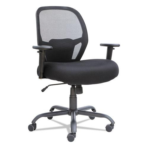 Alera Merix450 Series Mesh Big/tall Chair, Supports Up To 450 Lb, 19.88" To 23.62" Seat Height, Black