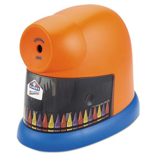 Crayonpro Electric Sharpener, School Version, Ac-powered, 5.63 X 8.75 X 7.13, Orange/blue