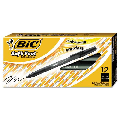 Pen,soft Feel,stic,med,bk