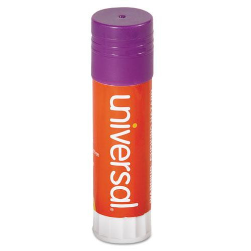 Glue Stick, 1.3 Oz, Applies Purple, Dries Clear, 12/pack