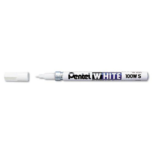 White Permanent Marker, Fine Bullet Tip, White