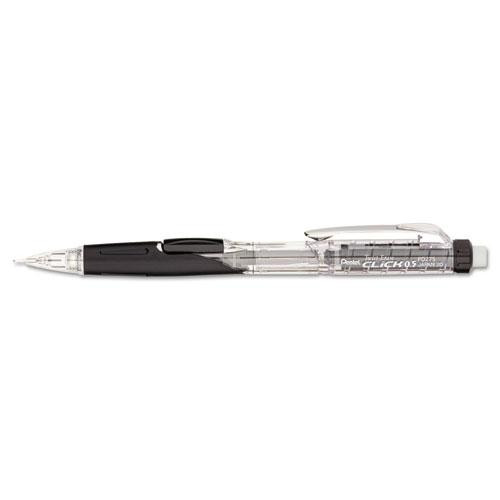 Twist-erase Click Mechanical Pencil, 0.5 Mm, Hb (#2.5), Black Lead, Black Barrel