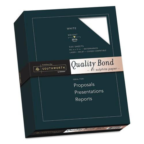 Quality Bond Business Paper, 95 Bright, 20 Lb Bond Weight, 8.5 X 11, White, 500/ream