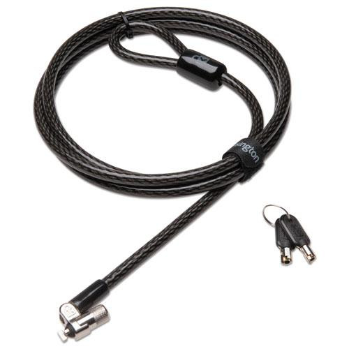 Microsaver 2.0 Keyed Ultra Laptop Lock, 6 Ft Ultra Carbon Steel Cable, Black, 2 Keys