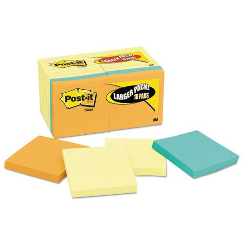 Original Pads Assorted Value Pack, 3 X 3, (14) Canary Yellow, (4) Poptimistic Collection Colors, 100 Sheets/pad, 18 Pads/pack