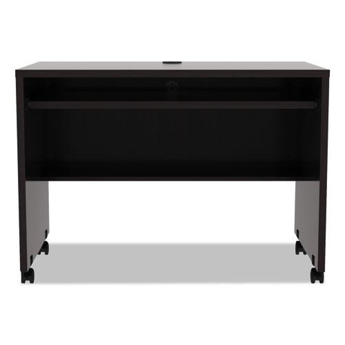 Alera Valencia Series Mobile Workstation Desk, 41.38" X 23.63" X 30", Espresso
