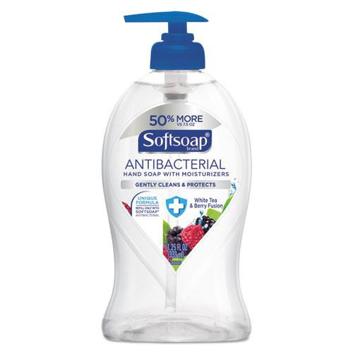 Antibacterial Hand Soap, White Tea And Berry Fusion, 11.25 Oz Pump Bottle, 6/carton