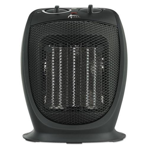 Ceramic Heater, 1,500 W, 7.12 X 5.87 X 8.75, Black